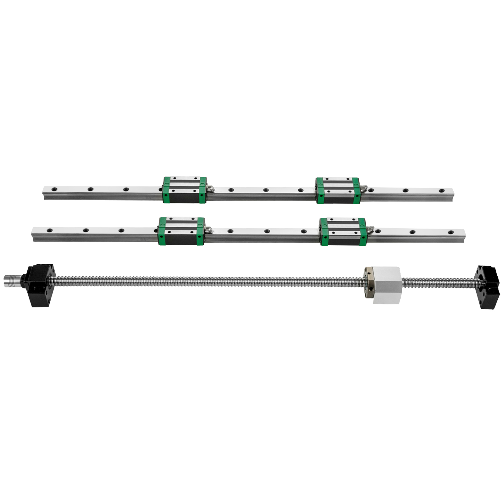 Hgr20 Linear Guide Rail Ballscrew Set - Binario guida lineare 2 pezzi HGR20-1500mm,